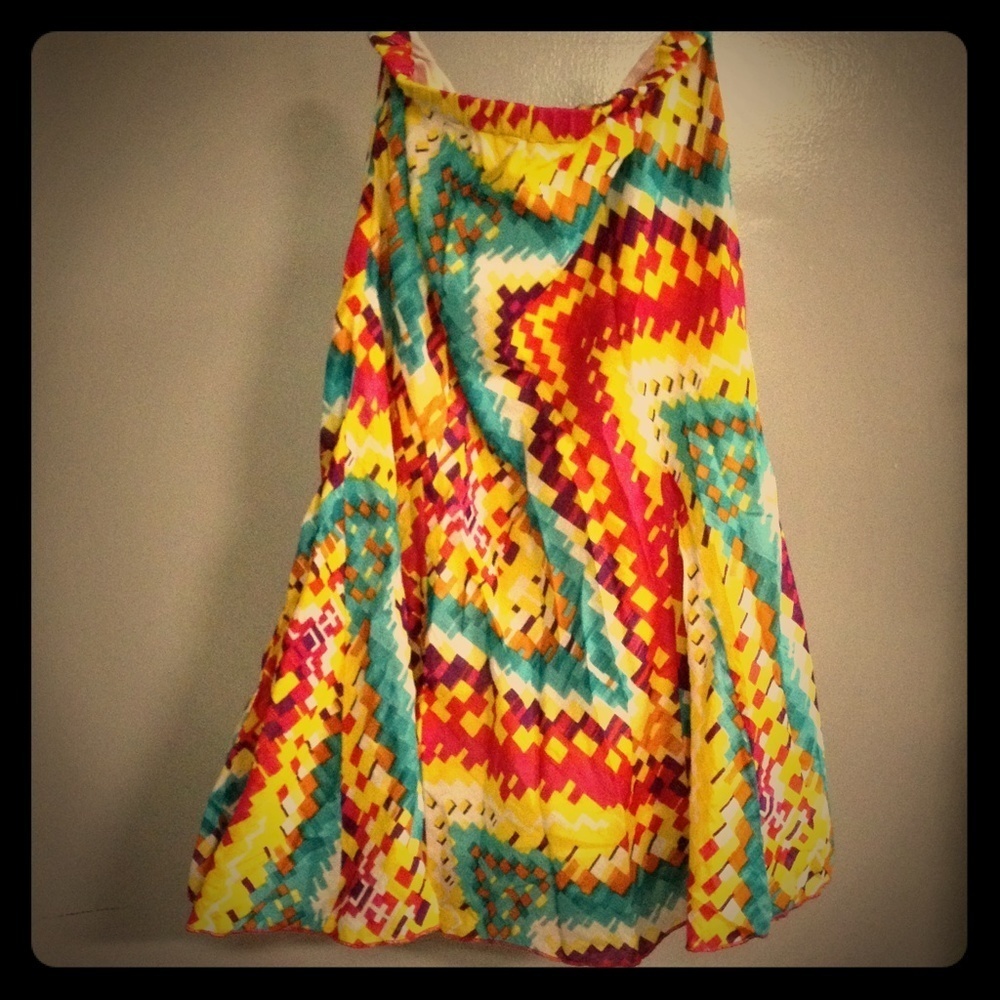 JW Style Cotton Colorful Skirt Elastic Waist S